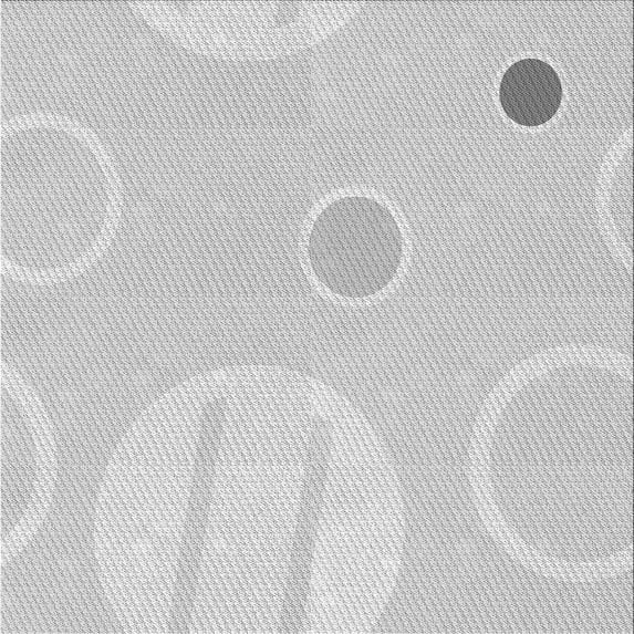 Ahgly Company Indoor Square Patterned Platinum Gray Area Rugs, 6' Square