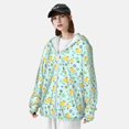 thumbnail image 3 of Pofeuu Duck Cartoon Print Sun Protection Outdoor Lightweight Full Zip UV Cooling Hoodie Long Sleeve Summer Clothing for Outdoor Hiking-Small, 3 of 7