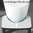 thumbnail image 5 of PPgejGEK Toilet Stool Squatting Poop Stool Bathroom Potty Step Stool Toilet Assistance Steps Step Stool Fits All Toilets Detachable Stackable Today Discount, 5 of 7
