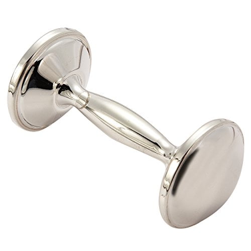 Elegance Silver Silverplated Dumbbell Rattle