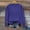 Dark Blue, variant on Brondbend Women Sweat Shirt Women's Pullover Crewneck Long Sleeved Top Solid Color Comfortable Loose Tops Ladies Gym Running Fall Winter Clothes Dark Blue