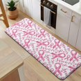 thumbnail image 5 of Pink Breast Cancer Kitchen Rug Mat,Kitchen Runner Rugs Non Skid Washable,Decorative Kitchen Floor Mats for Kitchen,Sink,Laundry,17"x47.2", 5 of 7