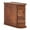 Walnut, variant on Resenkos Nightstand, Night Stand,Wood End Table, Narrow Side Table Nightstand with 2 Drawers,Walnut