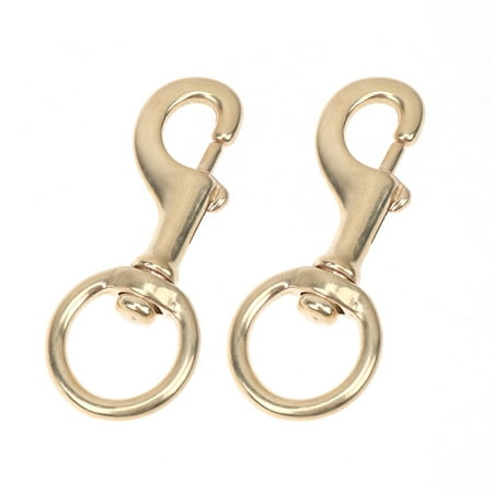 

Masteelf 2pcs Copper Hook Buckle Bag Flag Buckle DIY Accessories for Friends (Golden Total Length 120MM Tail Ring Diameter 32MM)