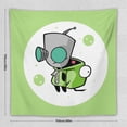 thumbnail image 2 of Invader Zim Tapestry Wall Hanging Wall Art Decor Wall Tapestry for Living Room Bedroom Dorm 60"x60", 2 of 8