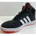 thumbnail image 1 of Adidas Hoops 2.0 Shoes Mens 6 Black White Triple Stripe Lace Up, 1 of 6