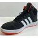 thumbnail image 1 of Ad-id-as Hoops 2.0 Shoes Mens 6 Black White Triple Stripe Lace Up, 1 of 6