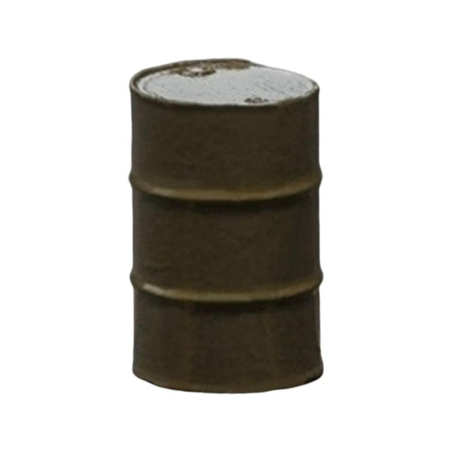 Diorama 1/64 Scale Oil Barrel Model Mini S Gauge Diorama Scenery Collection Photography Props Train Railway Simulation DIY Projects Scene Dark Green