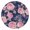 Pioneer Flower Floral-3, variant on Pioneer Flower Floral Print Pattern Round Fitted Tablecloth with Elastic Edge,Dining Table Cover Waterproof,Outdoor Round Tablecloth for Camping,Dining,Indoor and Outdoor