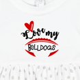 thumbnail image 4 of Inktastic Love My Bulldogs Football Girls Baby Dress, 4 of 5