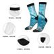 thumbnail image 5 of Fotbe Underwater Dolphin Scene Calcetas Largas con Estampado para Hombre y Mujer – Calcetas de Compresión Transpirables y Elásticas, Viajar y Uso Diario Talla 5-11, 5 of 6