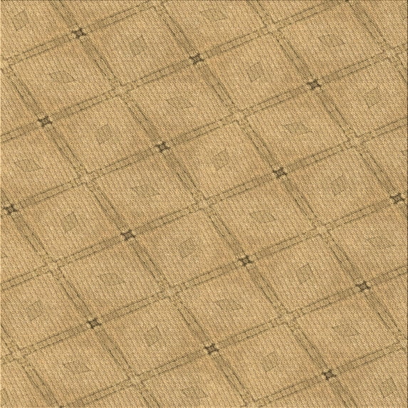 Ahgly Company Machine Washable Indoor Square Transitional Orange Area Rugs, 5' Square