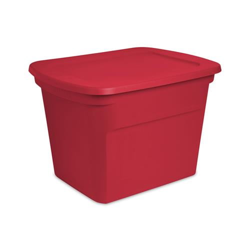 Sterilite 18gal Red Holi Tote 8 Pack - Walmart.com - Walmart.com