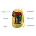 thumbnail image 4 of Coofit Mesh Beach Bag Folding Portable Drawstring Toy Mesh Bag Beach Toy Bag, 4 of 10