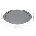 Round Nonstick Steel Pizza Pan Gray Pie Dish pots for canning canning