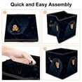 thumbnail image 4 of Leo Constellation Foldable Storage Basket Organizer Bins with Handle, 10.8"x10.5"x10.6", Large Capacity Storage Bins, 4 of 6