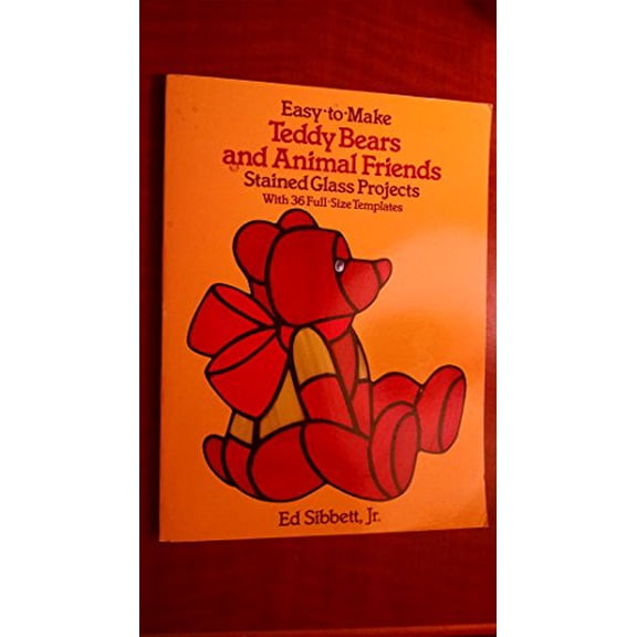 Pre-Owned Easy-to-Make Teddy Bears and Animal Friends Stained Glass Projects: With 36 Full-Size Templates (Paperback) 0486250598 9780486250595