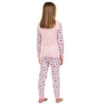 thumbnail image 6 of Peanuts Snoopy and Woodstock Girls' Pajamas Flower Motif Tight Fit Sleep Set, 6 of 7