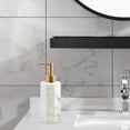 thumbnail image 6 of Marble Pattern 350ml Ceramic Soap Dispenser Modern and Practical Bathroom Organizers Home Decor Rust Durable Decoration Fashion White, 6 of 8