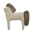 thumbnail image 6 of Decorative Horse Figurine for Home Decor - Accent for Bathroom Counter, Office, Living Room or Shelf Styling - Pottery and Wood Sculpture Ornament for Coffee Table Display - 12", Ivory & Tan, 6 of 13