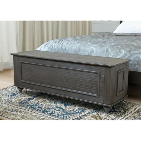 American Furniture Classics Model 548 Hope Chest Bench with Gun Concealment Grey