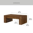 thumbnail image 5 of Better Homes & Gardens Ezra Oversized Coffee Table, Walnut, 5 of 13