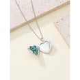 thumbnail image 6 of CACA LADY Dad Daughter Gift Heart Locket Necklace That Holds 2 Pictures, 925 Sterling Silver Heart Shaped Picture Locket Jewelry, 6 of 6