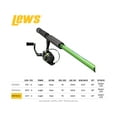 thumbnail image 5 of Lew's Crappie Thunder Jig/Troll Spinning Reel and Fishing Rod Combo, 9-Foot 2-Piece Rod, Size 75 Reel, Green, 5 of 5