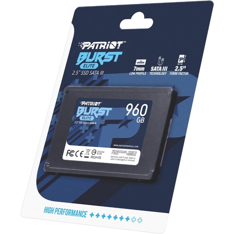 Patriot Burst Elite 960GB SSD - SATA 3 2.5