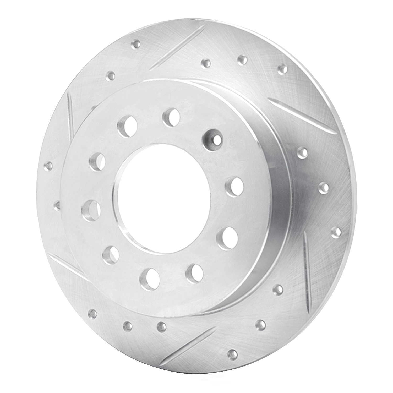Dynamic Friction Company 631-03017L DFC Brake Rotor - Drilled And Slotted - Silver