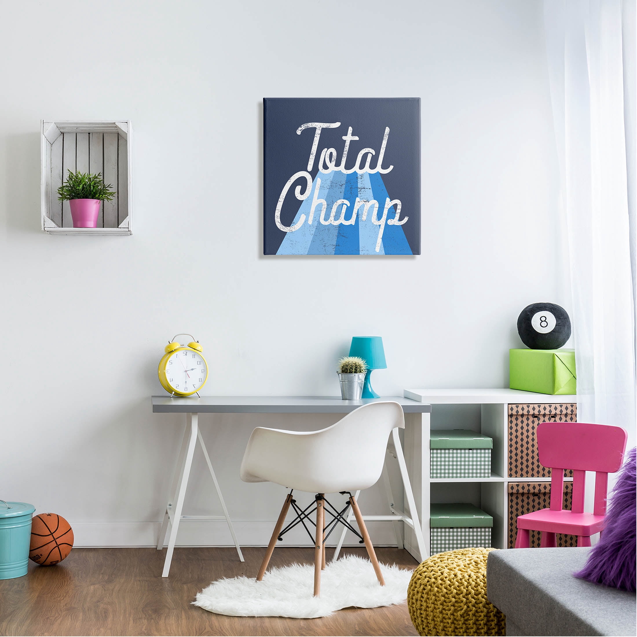 Stupell Industries Total Champ Vintage Stripes Graphic Art Gallery Wrapped Canvas Print Wall Art, Design by Lil' Rue