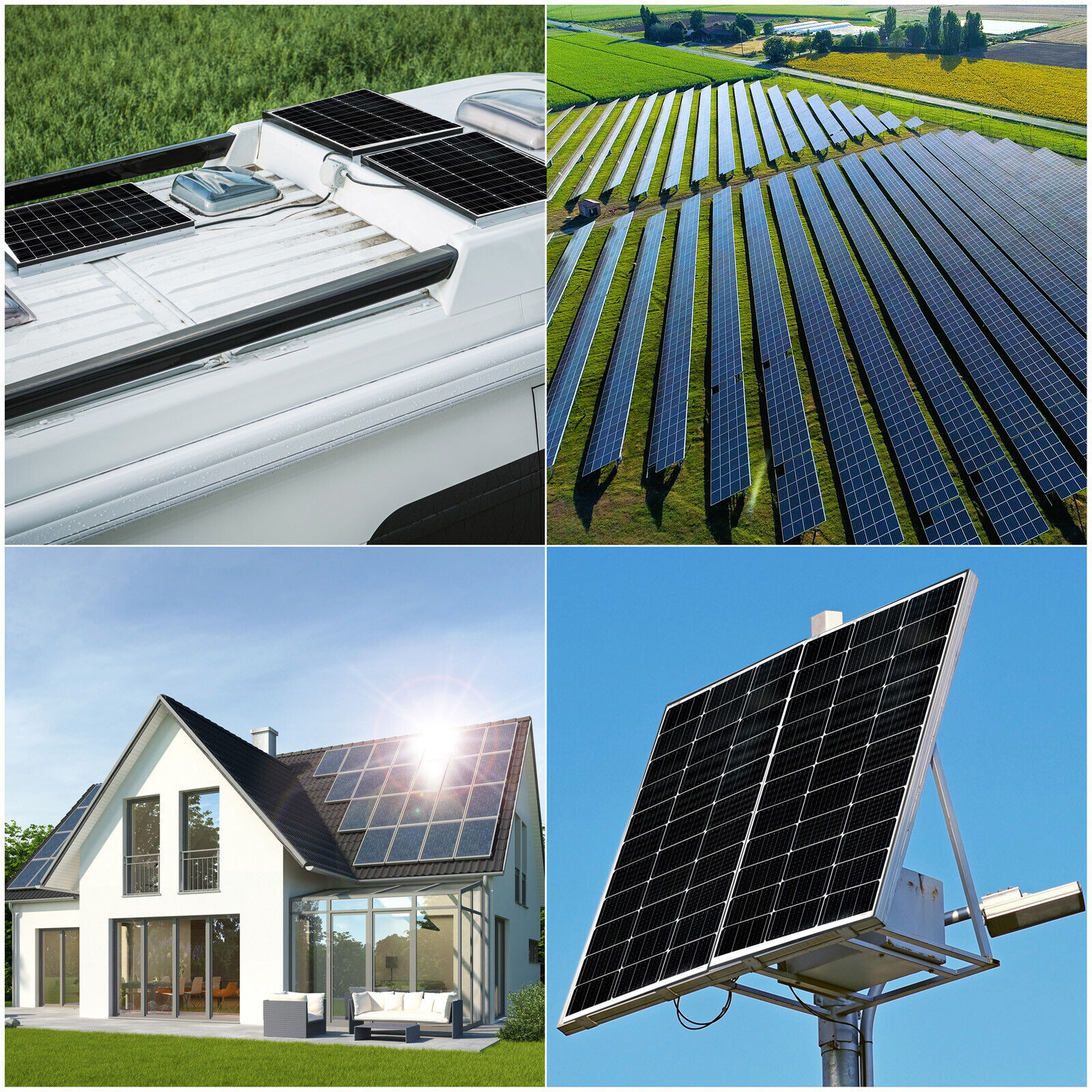 240W Watt 12V Monocrystalline Solar Panel (120W*2PCS) For RV Caravan Boat Camper