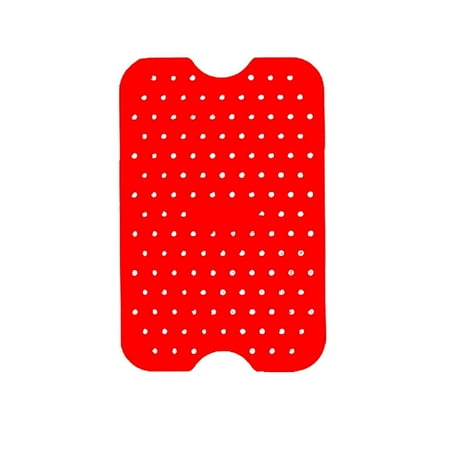

Non Stick Grill Pot Tray Replacement Liners Oven Pizza Plate Silicone Pad Double-sided for Ninja Air Fryer Baking Basket RED