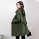 thumbnail image 5 of Abrigo De Color Sólido Abrigo Cruzado Mujer Outwear (Verde Militar L) Tmvgtek Mujer, 5 of 7