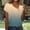 Khaki, variant on Summer Tops for Women 2026 Gradual Casual Short Sleeve T-Shirt Fashion Slanted Neck Button Shirts