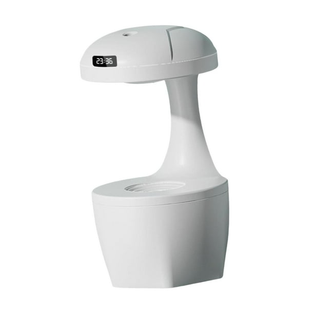 Humidificador de aire con iluminación LED 800 ml de gotas de agua contra la gravedad Backflow for Office Friends Room Nursery