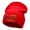 Red, variant on U.S. Army Veteran Embroidered Long Knitted Beanie - Black OSFM