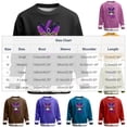 thumbnail image 3 of Yteetum Crew Neck Sweatshirts for Men Carnival Graphic Print Oversized Versatile Fleece Sweatshirt Mens Casual Round Neck Relaxed Fits Comfy Pullover Carnival Party Sweatshirt Top Fall Winter Clothes, 3 of 6
