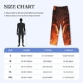 thumbnail image 4 of Picia Magma Fire Black Dragon Mens Soft Woven Cotton Elastic Waistband Sleep Pajama Pant Lounge Sleep Pant With Pockets And Drawstring-Small, 4 of 9