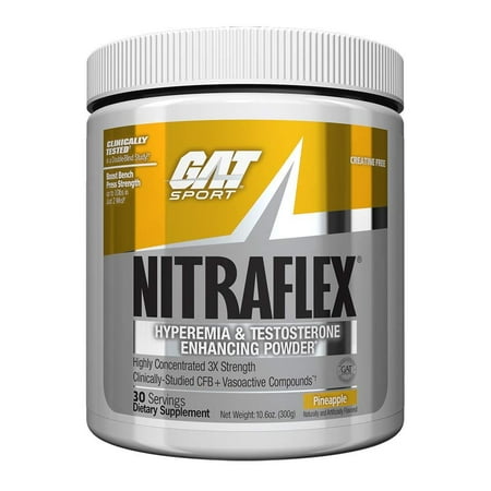 - NITRAFLEX - Testosterone Enhancing Powder, Increases Blood Flow, Boosts Strength and Energy, Improves Exercise Performance, Creatine-Free.., By