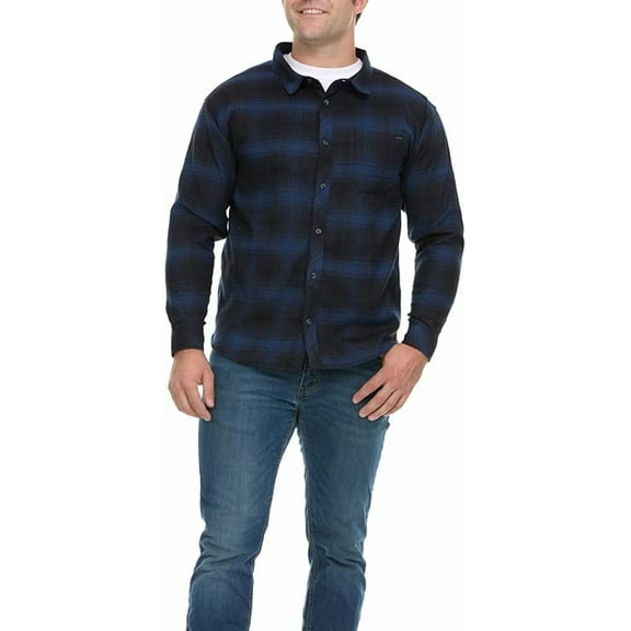 Billabong Plaid Flannel Shirt for Men, Big and Tall Button Down Shirts for Men