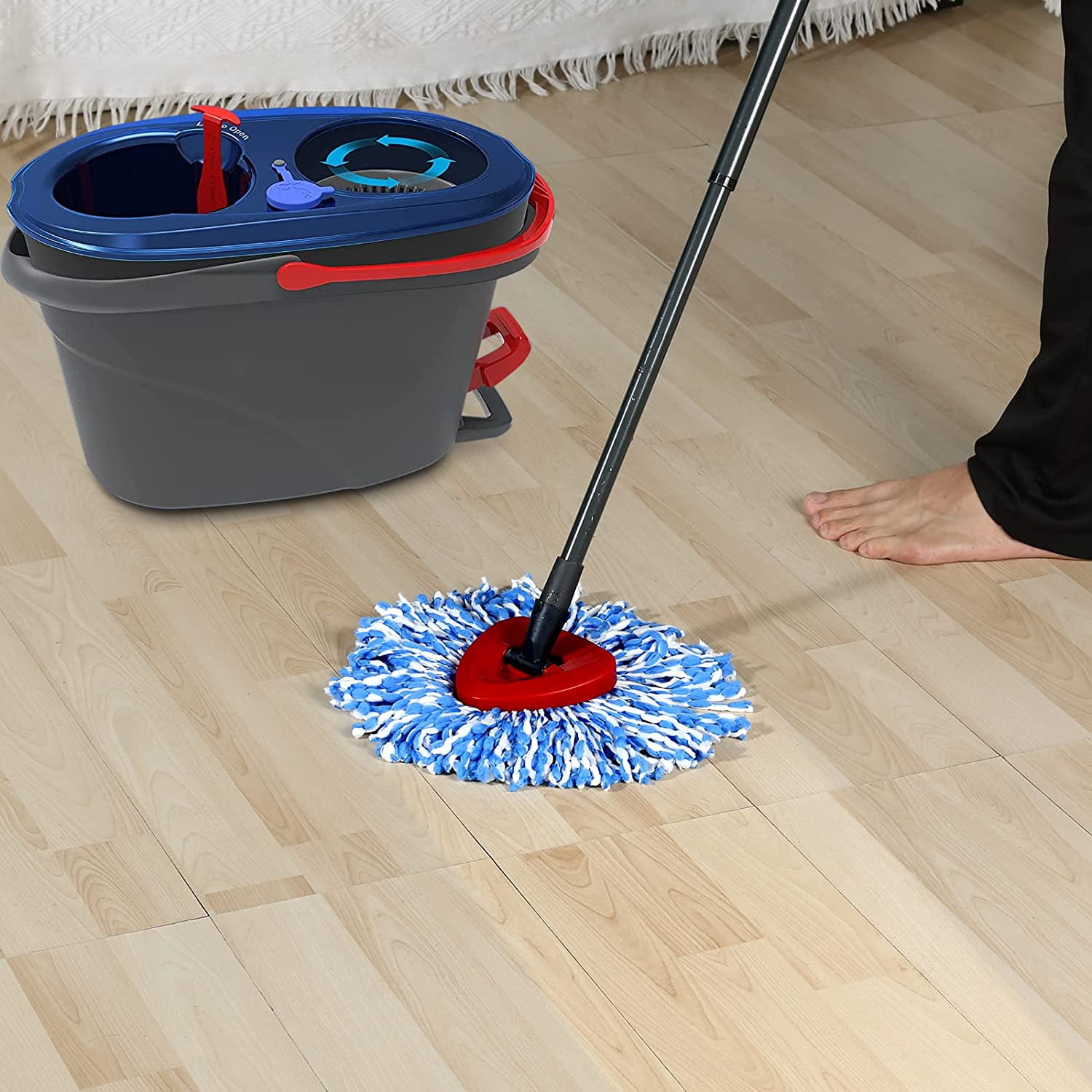 [3 Pack] Haomacro Mop Replace Heads Compatible with O Cedar RinseClean ...