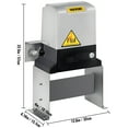 thumbnail image 4 of VEVOR Automatic Sliding Gate Opener 1400 lbs with 2 Remote Controls, Gate Operator Hardware Kit for Security, Move Speed 43 ft Per Min, Electric Rolling Driveway Slide Gate Motor, 4 of 9