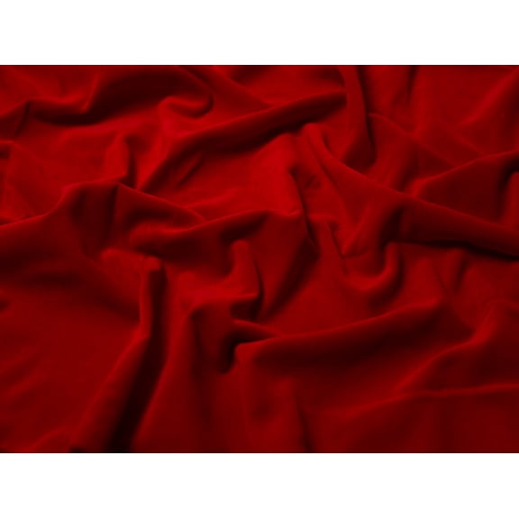 Minerva Cotton Velvet Fabric Red - per yard
