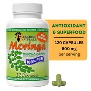 Sunshine Naturals Pure Moringa Leaf Capsules, 120 Count