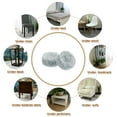 thumbnail image 7 of Round Felt Furniture Pads, 48Pack 0.4" Dia x 0.2" Thick Adhesive Backed Felt Non-slip Anti-scratch Felt Pads Chair Leg Protectors for Protecting Hardwood Floor, Gray, 7 of 7