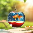 thumbnail image 5 of Christmas Ornament for Christmas Trees,Christmas Fish Ornament Decoration,Goldfish Water Tank 2D Flat Pendants Gifts Souvenirs Pendants Hanging Ornaments, 5 of 6