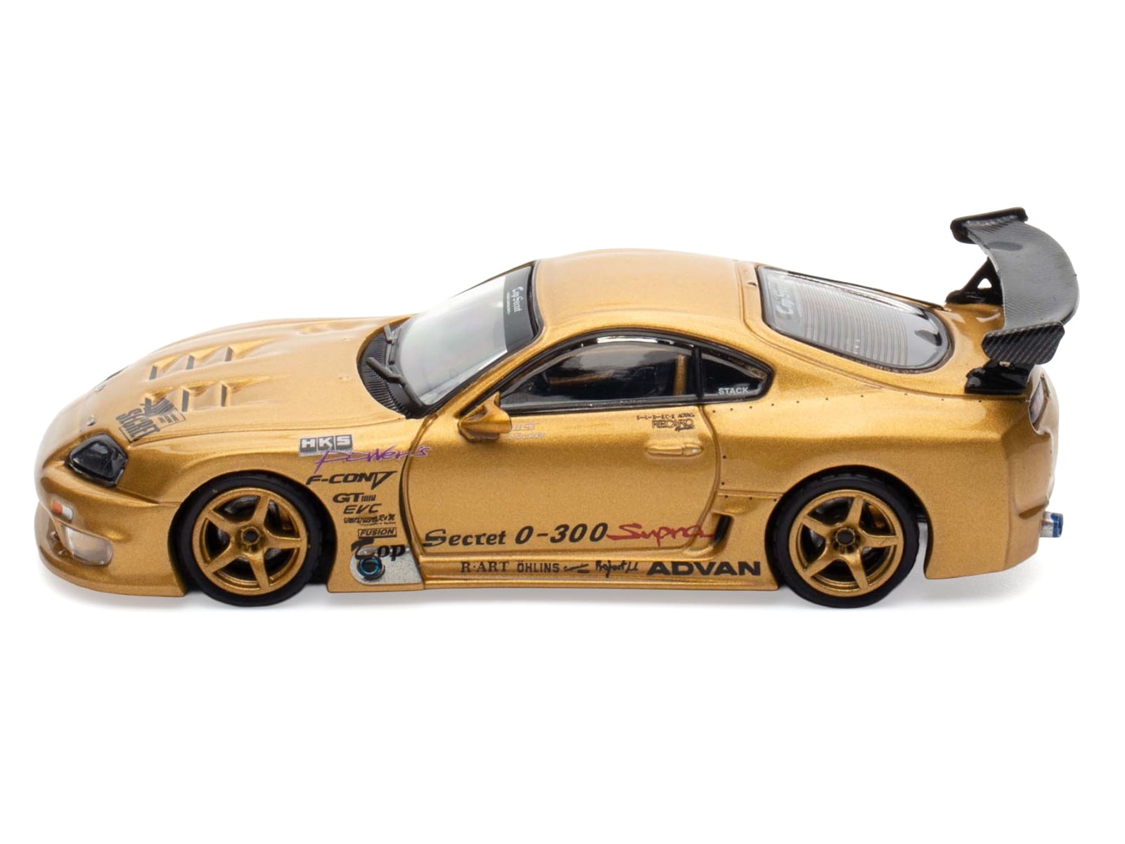 Toyota Supra (A80) GT300 RHD Gold Metallic "Tokyo Auto Salon 2025 Event Exclusive" 1/64 Diecast Model Car by Inno Models