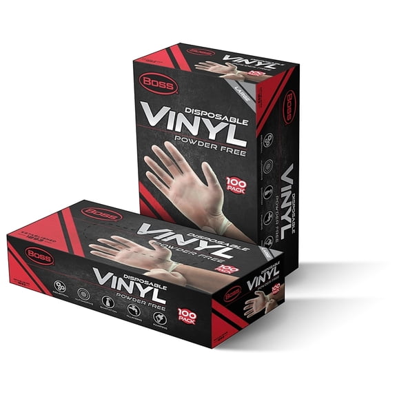 BOSS B23021-L Disposable Gloves, Large