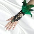 thumbnail image 2 of Chuancc Lace Gloves Women,Gothic Gloves Wedding Gloves Costume Party Dance Glove Fingerless Gloves Long Long Fingerless Gloves For Women Women'S Novelty Gloves Green One Size, 2 of 4